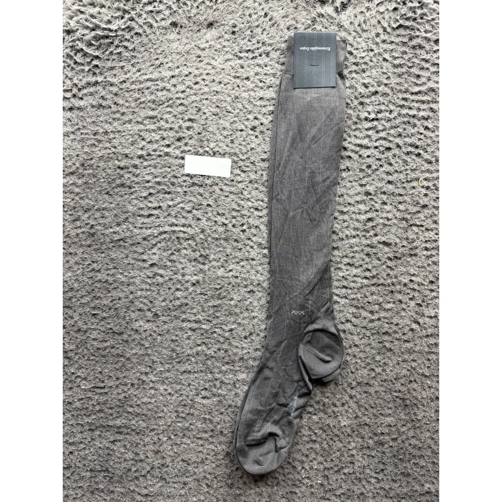 NWT Ermenegildo Zegna Heritage Knee Socks Potash Melange One Size Unisex
